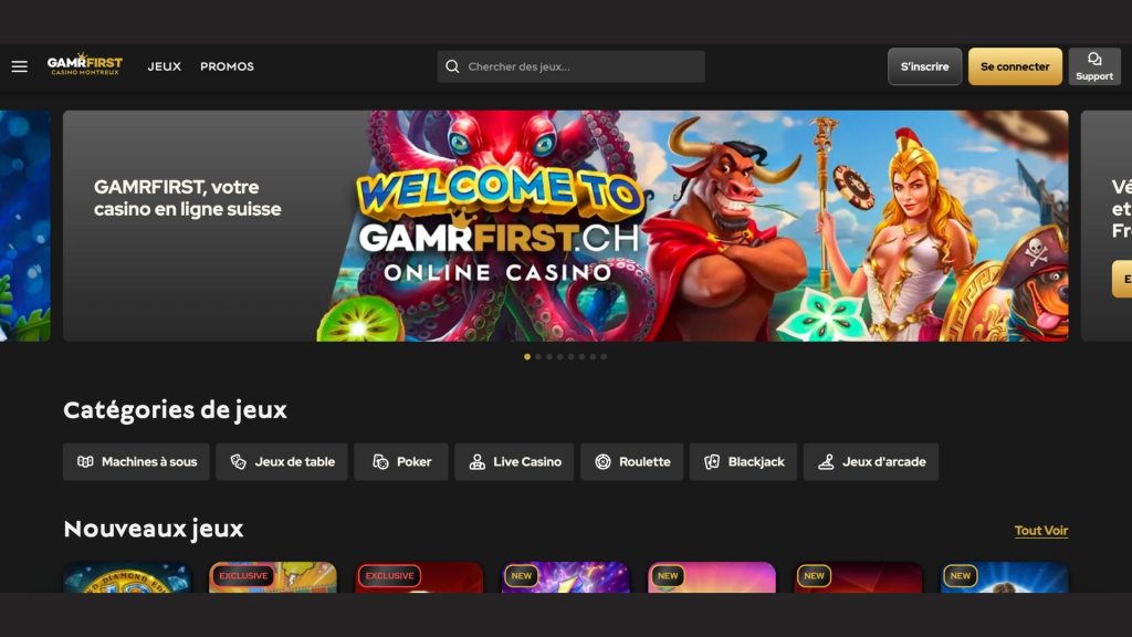 Gamrfirst est un casino suisse avec un excellent service client