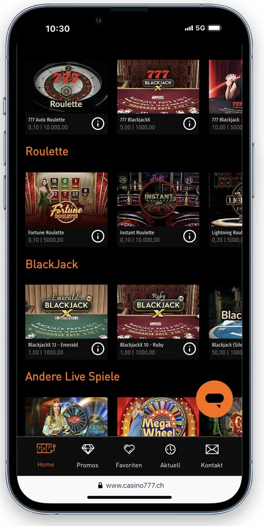 Live Spiele casino777