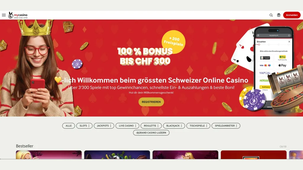 MyCasino verfügt über eine ausgezeichnete Auswahl an Live-Spielen