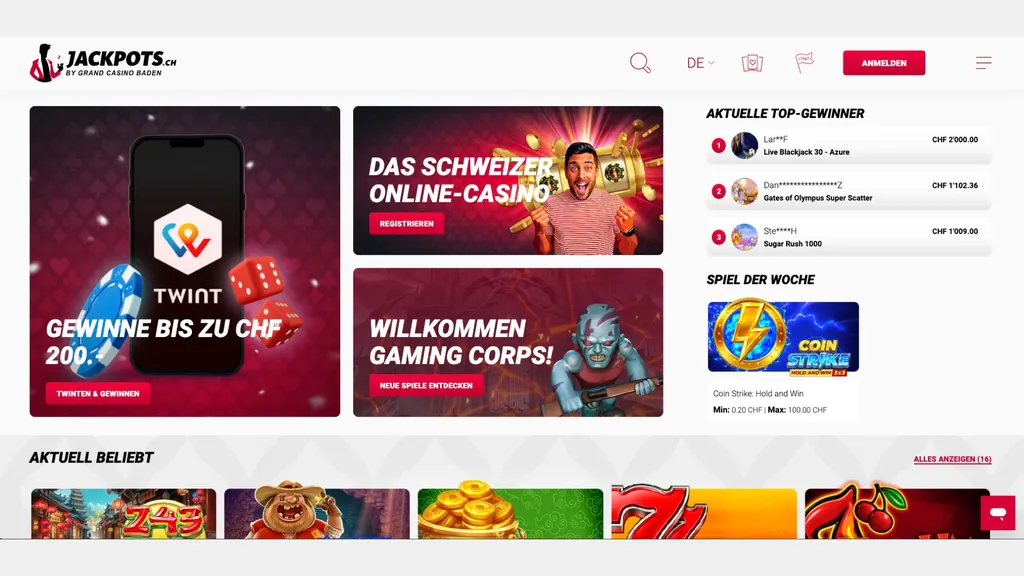 Das Schweizer Casino Jackpots hat eine ESBK-Zertifizierung