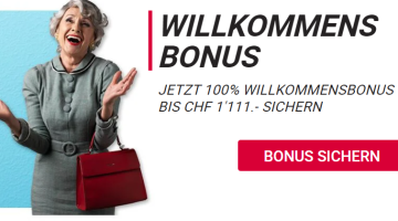 Jackpots.ch Bonus 2024: Willkommensbonus bis zu CHF 1’111 angeboten